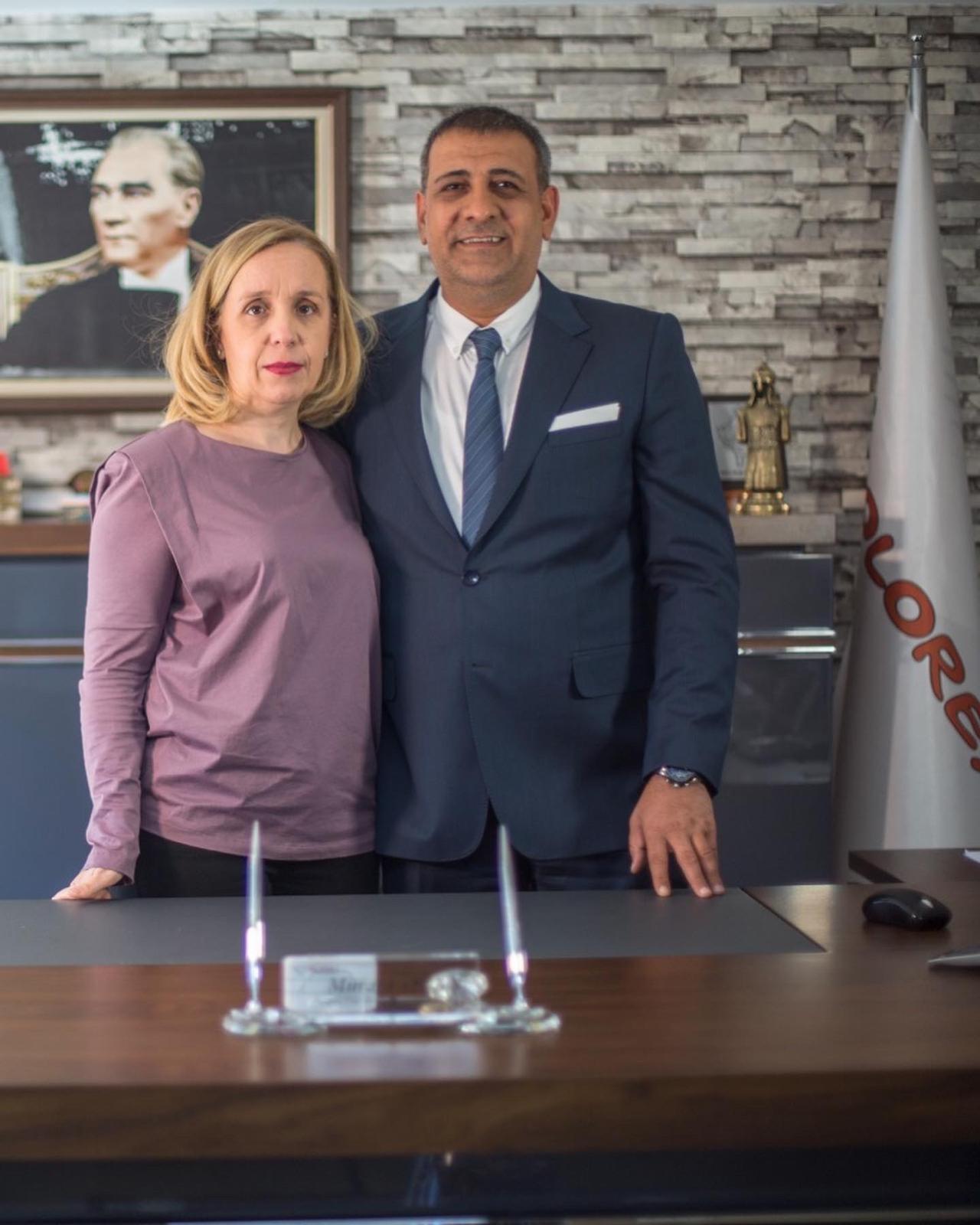 Colorex kurucuları — Yönetim Kurulu Başkanı ve eşi Sedef